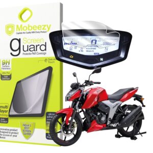 Mobeezy Edge To Edge Tempered Glass For TVS Apache