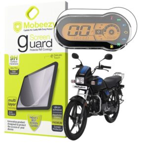 Mobeezy Edge To Edge Tempered Glass For Hero Splendor BR+