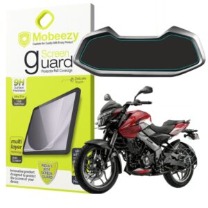 Mobeezy Edge To Edge Tempered Glass For  New Bajaj Pulsar NS200 2024