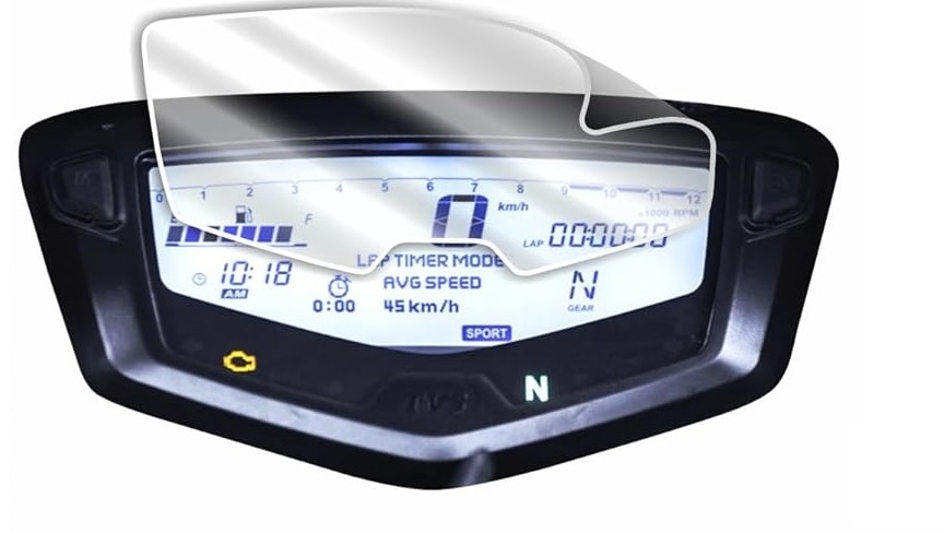 Mobeezy Edge To Edge Tempered Glass For TVS Apache