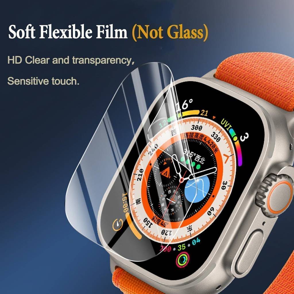 Mobeezy Edge To Edge Screen Guard For Apple Watch Ultra (Pack of 2)