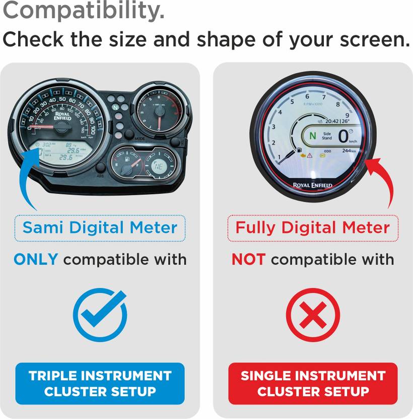 Mobeezy Edge To Edge Tempered Glass For Royal Enfield Himalayan