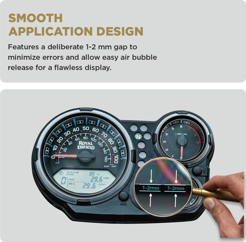 Mobeezy Edge To Edge Tempered Glass For Royal Enfield Himalayan