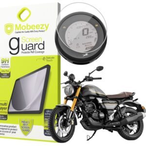 Mobeezy Edge To Edge Tempered Glass For TVS Ronin