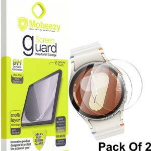 Mobeezy Edge To Edge Screen Guard ForSamsung Watch 6 Classic (43mm) (Pack of 2)