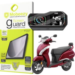 Mobeezy Edge To Edge Tempered Glass For TVS Jupiter 125