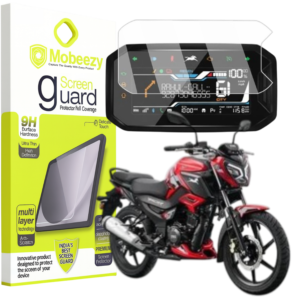 Mobeezy Edge To Edge Tempered Glass For TVS Raider
